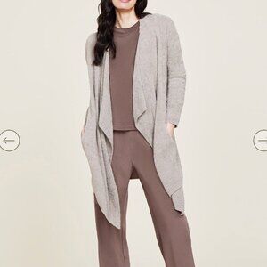 Barefoot Dreams Size S/M Brown CozyChic Lite Island Wrap Cardigan Sweater